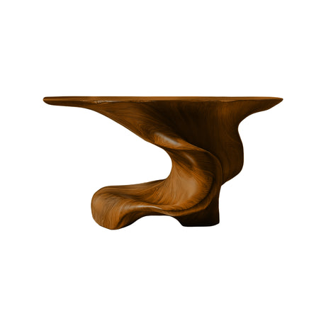 Orlithen Sculpted Solid Wood Console Table Brown - Timberustic Console Table