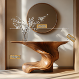 Orlithen Sculpted Solid Wood Console Table - Timberustic Console Table
