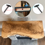 Orliven Live Edge Solid Wood Floating Shelf SPA359832 - Timberustic Floating Shelf