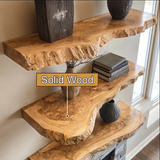 Orliven Live Edge Solid Wood Floating Shelf SPA359832 - Timberustic Floating Shelf