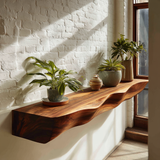 Orliven Sculpted Solid Wood Floating Shelf SPA265482 - Timberustic Floating Shelf