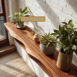 Orliven Sculpted Solid Wood Floating Shelf SPA265482 - Timberustic Floating Shelf