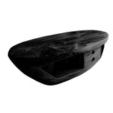 Orlune Live Edge Solid Wood Coffee Table Black - Timberustic Coffee Table
