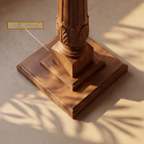 Orlune Solid Wood Pedestal Stand - Timberustic Pedestal Stand