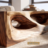 Orren Sculpted Solid Wood Coffee Table - Timberustic Coffee Table