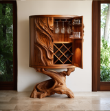 Orrenvale Handcrafted Solid Wood Bar Cabinet