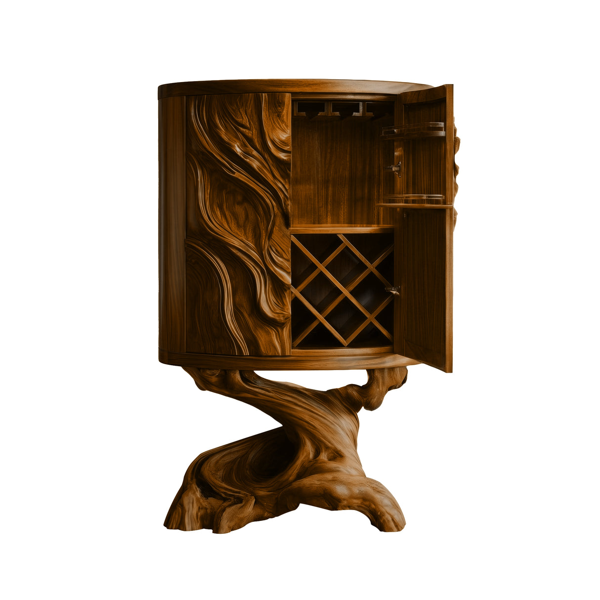 Orrenvale Handcrafted Solid Wood Bar Cabinet