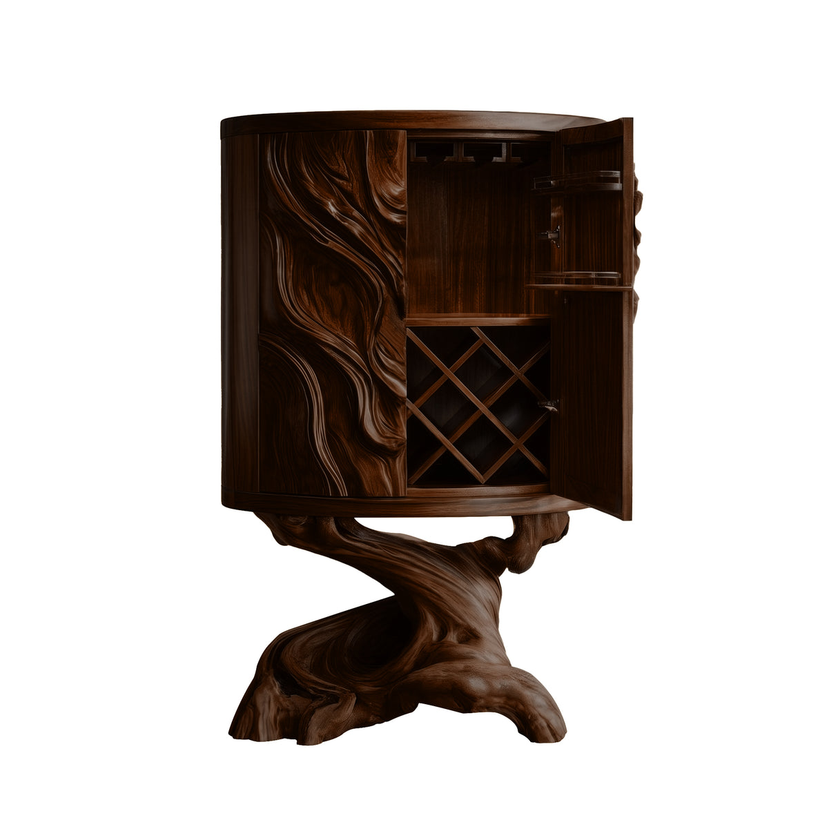 Orrenvale Handcrafted Solid Wood Bar Cabinet