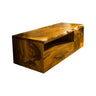 Orsen Live Edge Solid Wood Floating Bathroom Vanity With Drawers Teak - Timberustic Floating Bathroom Vanity With Drawers
