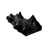 Orvane Handcrafted Sculpted Solid Wood Floating Bathroom Vanity Black - Timberustic Floating Bathroom Vanity