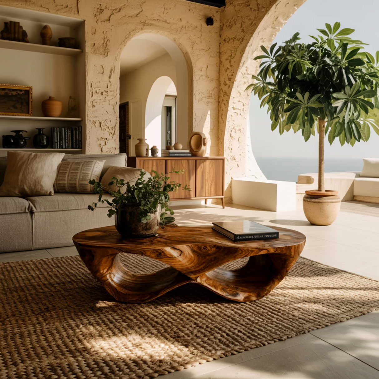 Orvane Loop Solid Wood Coffee Table - Timberustic Coffee Table