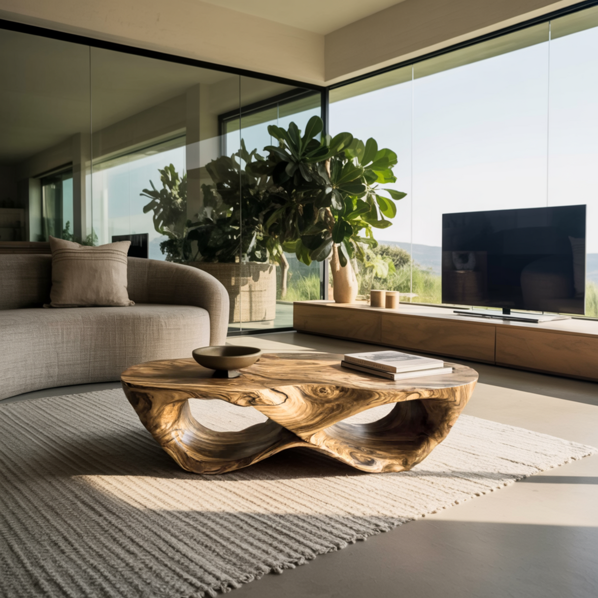 Orvane Loop Solid Wood Coffee Table - Timberustic Coffee Table