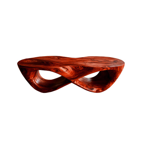 Orvane Loop Solid Wood Coffee Table Mahogany - Timberustic Coffee Table