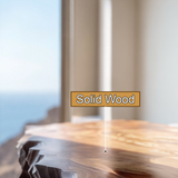 Orvane Sculpted Solid Wood Mountain Floating Shelf SPA842851 - Timberustic Floating Shelf