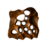 Orvane Sculpted Solid Wood Wall Art Brown - Timberustic Wall Art