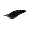 Orvanta Sculpted Solid Wood Floating Shelf Black - Timberustic Floating Shelf