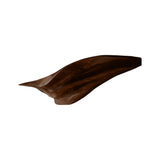 Orvanta Sculpted Solid Wood Floating Shelf Dark Walnut - Timberustic Floating Shelf