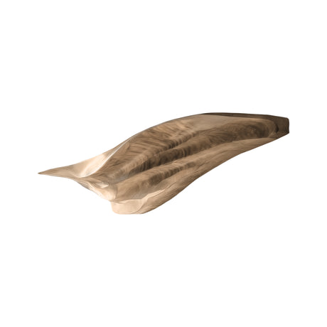Orvanta Sculpted Solid Wood Floating Shelf Natural Oak - Timberustic Floating Shelf