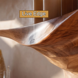 Orvanta Sculpted Solid Wood Floating Shelf - Timberustic Floating Shelf