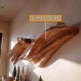 Orvanta Sculpted Solid Wood Floating Shelf - Timberustic Floating Shelf