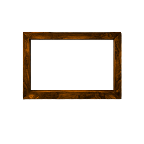 Orvanta Solid Wood Mirror Frame Brown - Timberustic Mirror