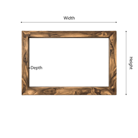 Orvanta Solid Wood Mirror Frame - Timberustic Mirror