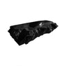 Orvath Sculpted Live Edge Solid Wood Floating Bathroom Vanity with Integrated Sink Black - Timberustic Floating Bathroom Vanity with Integrated Sink