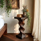 Orvella Solid Wood Pedestal Stand - Timberustic Pedestal Stand