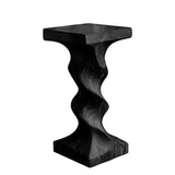 Orvella Solid Wood Pedestal Stand Black - Timberustic Pedestal Stand