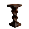 Orvella Solid Wood Pedestal Stand Dark Walnut - Timberustic Pedestal Stand
