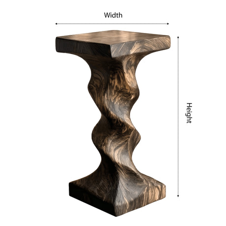 Orvella Solid Wood Pedestal Stand - Timberustic Pedestal Stand