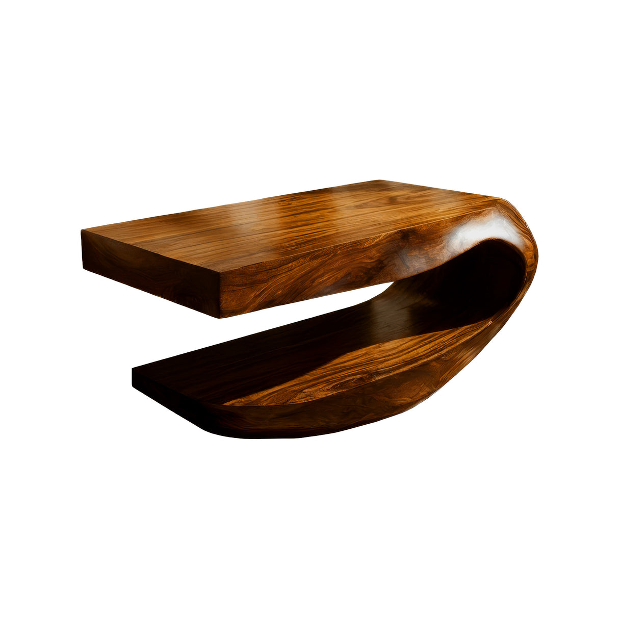 Orvessa Handcrafted Solid Wood Floating Bathroom Vanity with Open Storage Brown - Timberustic Floating Bathroom Vanity with Open Storage