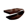 Orvessa Handcrafted Solid Wood Floating Bathroom Vanity with Open Storage Dark Walnut - Timberustic Floating Bathroom Vanity with Open Storage