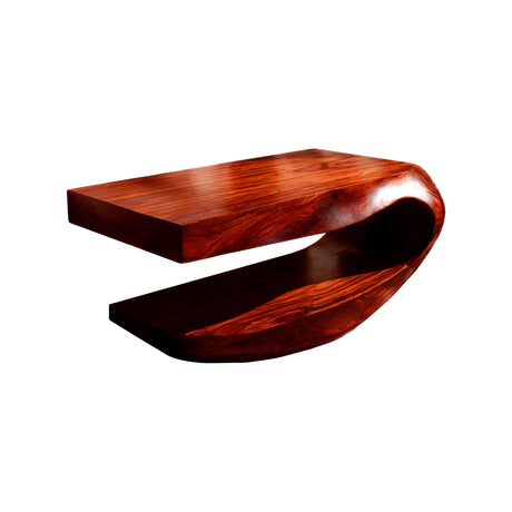 Orvessa Handcrafted Solid Wood Floating Bathroom Vanity with Open Storage Mahogany - Timberustic Floating Bathroom Vanity with Open Storage