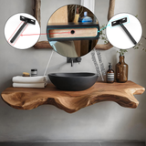 Orvessa Live Edge Solid Wood Floating Bathroom Vanity SPA348622 - Timberustic Floating Bathroom Vanity
