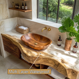 Orvessa Live Edge Solid Wood Floating Bathroom Vanity With Drawers - Timberustic Floating Bathroom Vanity With Drawers