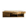 Orvessa Live Edge Solid Wood Floating Bathroom Vanity With Drawers Natural Oak - Timberustic Floating Bathroom Vanity With Drawers