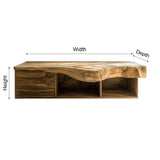 Orvessa Live Edge Solid Wood Floating Bathroom Vanity With Drawers - Timberustic Floating Bathroom Vanity With Drawers