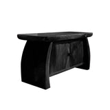 Orvessa Sculpted Solid Wood Freestading Bathroom Vanity with Cabinet Black - Timberustic Freestanding Bathroom Vanity with Cabinet
