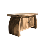 Orvessa Sculpted Solid Wood Freestading Bathroom Vanity with Cabinet Natural Oak - Timberustic Freestanding Bathroom Vanity with Cabinet