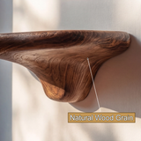 Orvessa Sculpted Solid Wood Mushroom Floating Shelf SPA964852 - Timberustic Floating Shelf