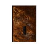 Orvessa Sculpted Solid Wood Rectangular Double Doors Brown - Timberustic Door