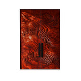 Orvessa Sculpted Solid Wood Rectangular Double Doors Mahogany - Timberustic Door