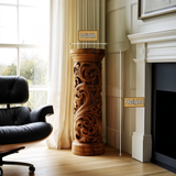 Orvessa Solid Wood Pedestal Stand - Timberustic Pedestal Stand
