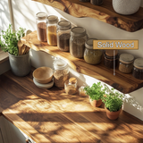 Orveth Live Edge Solid Wood Floating Shelf SPA524698 - Timberustic Floating Shelf