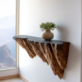 Orvethra Live Edge Solid Wood Mountain Floating Shelf SPA524789 - Timberustic Floating Shelf