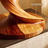 Orvexa Twisted Solid Wood Pedestal Stand - Timberustic Pedestal Stand