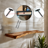 Orvian Live Edge Solid Wood Floating Shelf SPA175851 - Timberustic Floating Shelf