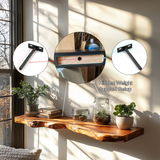 Orvino Live Edge Solid Wood Floating Shelf SPA369492 - Timberustic Floating Shelf