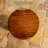 Orvion Sculpted Solid Wood Pedestal Stand - Timberustic Pedestal Stand